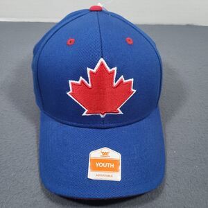 Toronto Blue Jays Youth Baseball Hat Maple Leaf Logo One Size Adjustable NWT